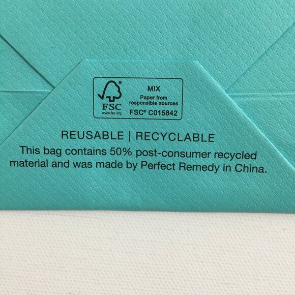 Tiffany & Co Mini Paper Gift Bag 6" x 5" x 3" NEW! - Picture 5 of 14